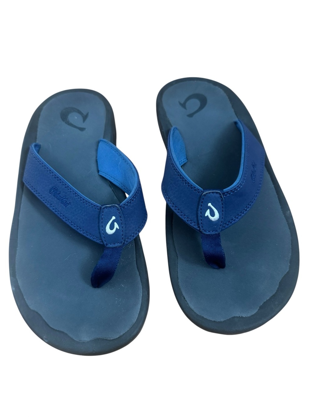 OluKai Ohana men's beach sandals Blue Depth / Dark Shadow 10